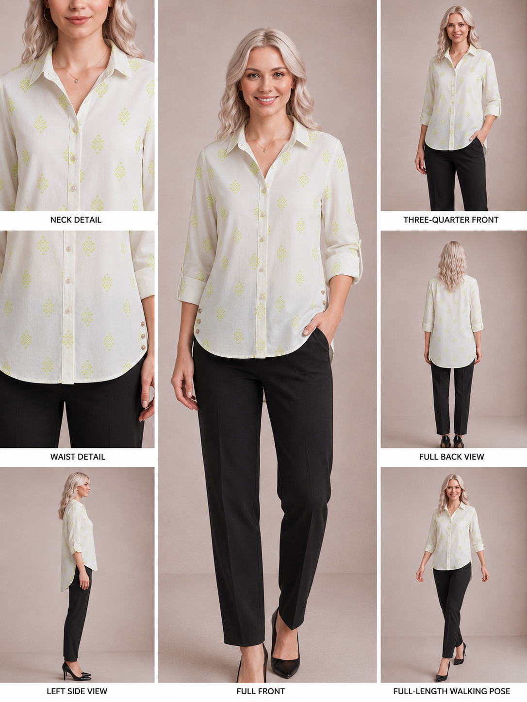 Beyond | Elena Printed Blouse – Black Print